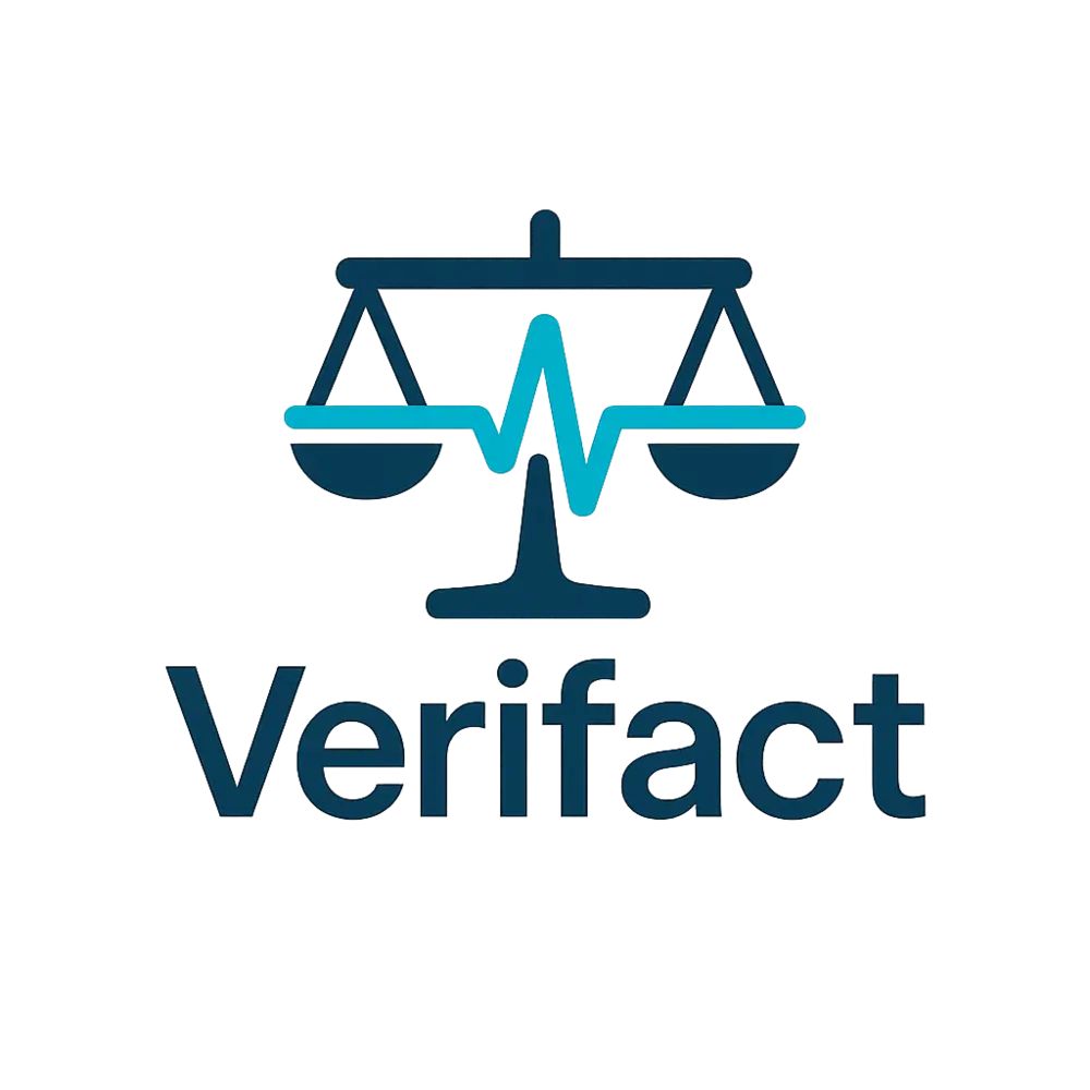 VeriFact AI-powered content verification and fact-checking product graphic